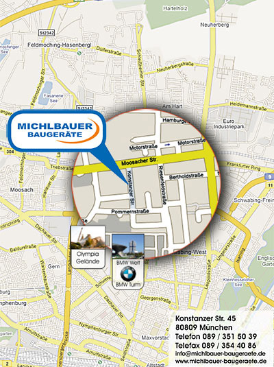 Anfahrtsskizze Michlbauer Bauger�te